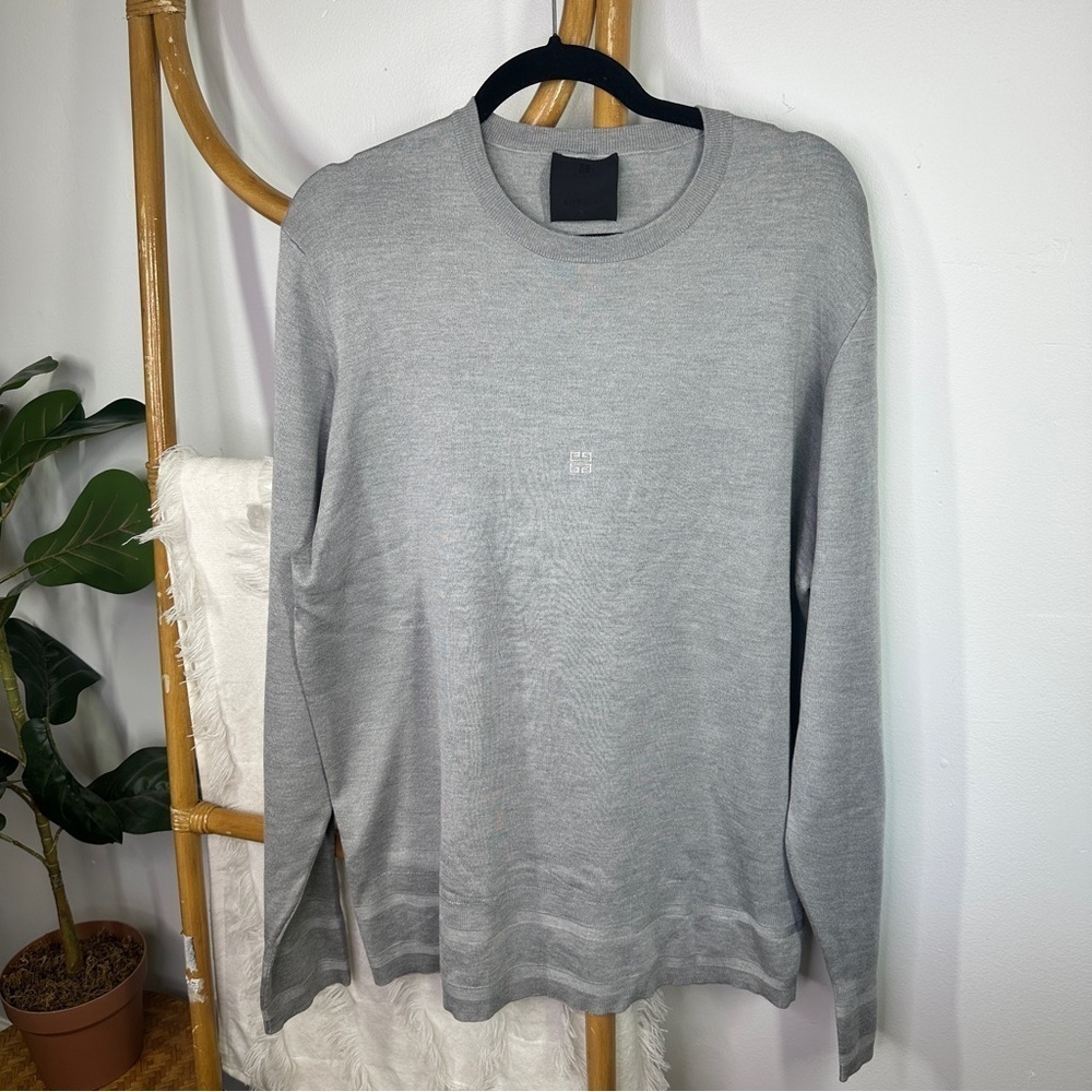 Mens Givenchy Grey Crewneck Sweater sz XL - Picture 3 of 12